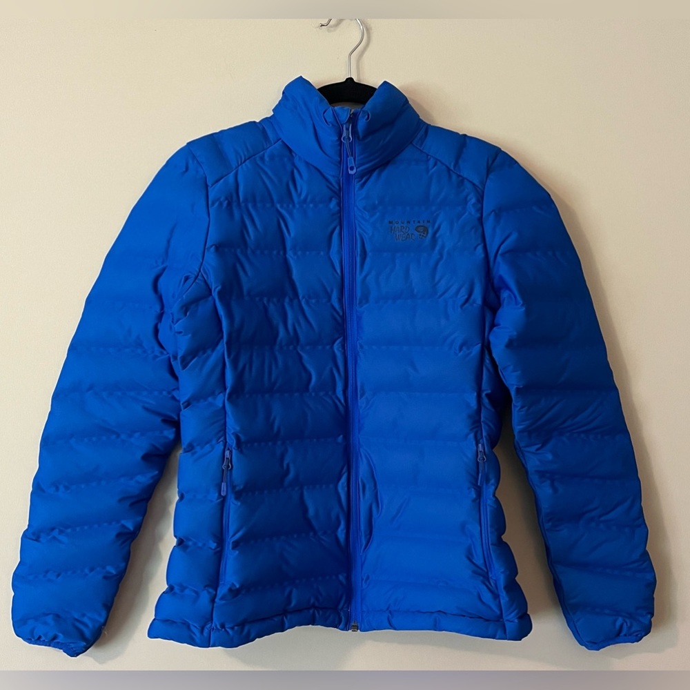 Mountain Hardwear Blue Down Puffer Jacket Women’s Size Medium